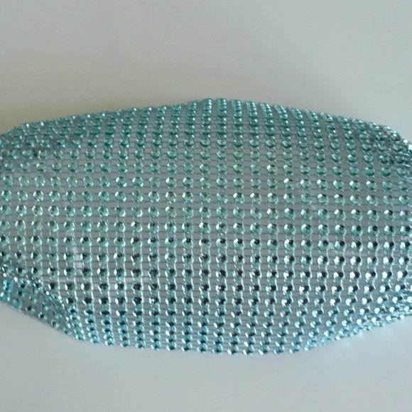 ❤️ NEW 2 Torquoise Stud Face Mask Beautiful Glam - Picture 2 of 3